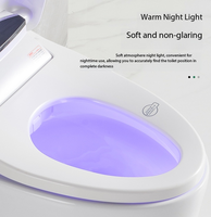 Siège de toilette intelligent TangHome 2026 avec bidet, siège en céramique chauffant, lavage à l'eau chaude, séchage à l'air chaud, lumière nocturne, télécommande, jet à siphon