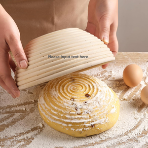 Cesta de fermentación de ratán hecha a mano para pan de masa madre, ecológica, apta para lavavajillas, tamaño King - Product Image 3