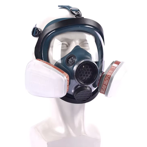 Máscara Respiratoria de Silicona de Cara Completa con Filtros Reemplazables para Vapores Orgánicos, Protección Contra Polvo y Gases en la Producción Química - Product Image 5