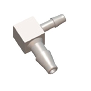 Jiyou Food Grade <b>PP</b> Plastic 90 Degree L Shape Reducing Elbow Hose Connector Pagoda Type White - Product Image 1