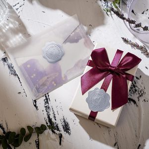 Silver Die Cut Heart Seal Sticker Irregular Shape Self Adhesive Wedding Favors Bridal Party Gifts Glossy <b>Paper</b> Decorative Seals - Product Image 4