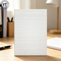 Bloc-notes personnalisé avec logo imprimé, ligné, blanc uni, lignes bleues, bloc-notes de bureau, rappel de réunion, bloc-notes personnalisé