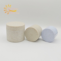 50G 100G 150G 200G 250G paille de blé dégradable 8oz pot de soin de la peau vide conteneur biodégradable avec couvercle pour gommage corporel