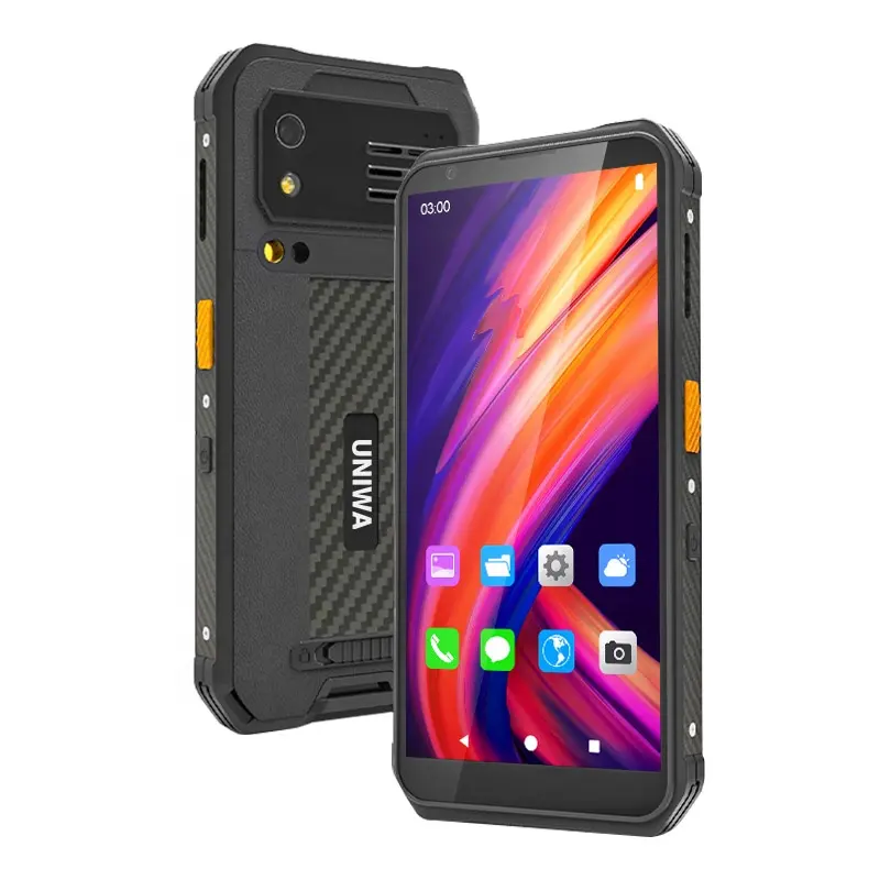 Smartphone Android UNIWA M512, écran de 5.7 pouces, 4 Go de RAM, 64 Go de ROM, NFC, téléphone portable robuste et étanche IP65