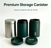 Conteneur de stockage de thé de luxe de qualité alimentaire, grande boîte en métal pour matcha vert, emballage personnalisé pour suppléments protéinés, boîtes métalliques avec cuillère