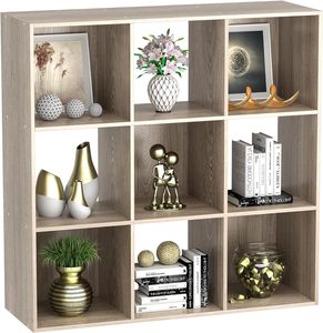 9 Cube Storage <b>Shelf</b> Organizer Wooden Bookshelf System Display <b>Shelves</b> Compartments ZY120 <b>Book</b> Display Rack ZY120 - Product Image 5