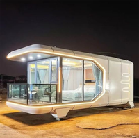 Module de glamping modulaire préfabriqué pour la location en parcs de villégiature, projets hôteliers et touristiques, et maisons capsules spatiales