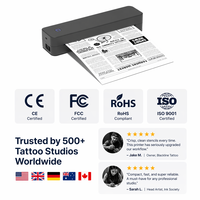 Imprimante thermique pour tatouages OEM/ODM, mini portable BT 620g, vente en gros personnalisée directement de l'usine pour l'impression de tatouages au bureau, à l'étude ou en voyage