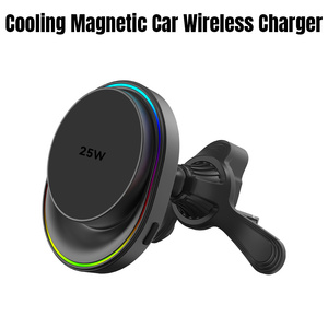 Caricabatterie Magnetico Wireless Flessibile da 25W per Auto, Compatibile con <span class=keywords><strong>iPhone</strong></span> 17 16 15, Ricarica Rapida e Supporto Telefono PD per Cruscotto e Bocchette dell'Aria - Product Image 2