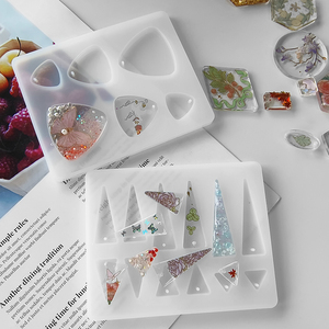 Tự Làm Bông Tai Mặt Dây Chuyền Pha Lê Drop <span class=keywords><strong>Silicone</strong></span> Khuôn Hình Học Nhựa Epoxy Thủ Công Mỹ Nghệ Khuôn <span class=keywords><strong>Silicone</strong></span> Khuôn Nhựa Cho Đồ Trang Sức - Product Image 3