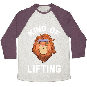 King of Lifting Unisex Tri-Blend <b>Baseball</b> <b>Tee</b> - Product Image 1