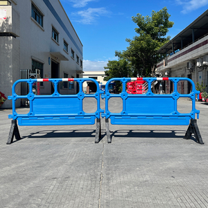 Barrera de Plástico HDPE Moldeada por Soplado 1350A, Barrera de Seguridad de Plástico para Control de Multitudes con Panel Publicitario - Product Image 5