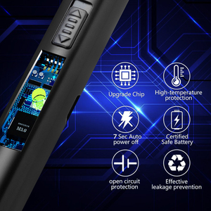 Pemantik api kompor Gas elektronik, senter genggam pembakar Gas elektronik dengan USB dapat diisi ulang untuk perangkat rumah tangga - Product Image 3