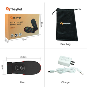 Luva de Terapia para Cães com Luz LED Vermelha e Infravermelha Próxima, Material de Silicone para Uso de Seus Animais de Estimação - Product Image 5