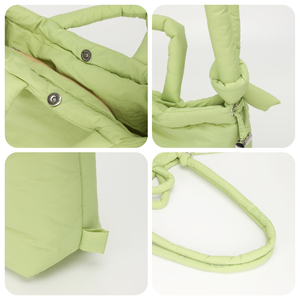 <span class=keywords><strong>Borsa</strong></span> Tote Imbottita in Nylon alla Moda con Chiusura a Cerniera, Impermeabile, Mini <span class=keywords><strong>Zaino</strong></span> Leggero da Viaggio per Donne - Product Image 5