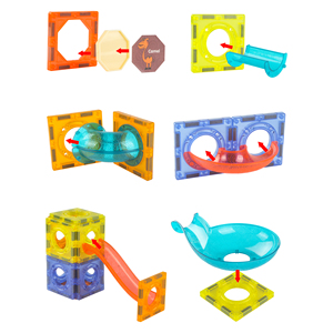 Magic Magnetic Paradise Light Magnetische Bausteine für Kinder 3D Light Bricks Set Intelligenz spielzeug Marmor Running Toy 75pcs - Product Image 5