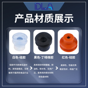 Boquillas Industriales de Silicona Pequeñas para Brazo Robótico con Ventosa de Vacío Potente Tianxing, Accesorios Neumáticos, Serie SP/DP/MP - Product Image 3