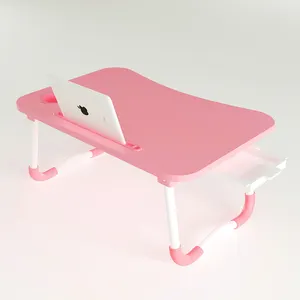 인체 공학적 디자인 작은 접이식 laaptop 책상 침대 다기능 휴대용 침대 노트북 연구 테이블