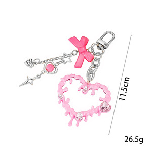 Portachiavi a Forma di Cuore con Specchietto, Charm per Borse, Regalo per San Valentino, Bordo Ondulato, per Ragazze, Migliori Amiche, Coppie, Mogli, Famiglia - Product Image 6