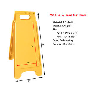 لافتة تحذير بلاستيكية جديدة بتصميم إطار 'تحذير: أرضية مبللة' - Product Image 6