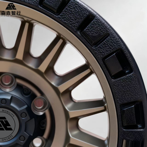 Jantes tout-terrain SY 4x4 17x9J 18x9J PCD 6x139.7 6x114.3 Noir-Or à déport profond pour <span class=keywords><strong>Jeep</strong></span> <span class=keywords><strong>Wrangler</strong></span> - Product Image 4