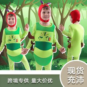 Disfraz de Oruga para Niños Bsrlons, Conjunto de Disfraz Verde para Juego de Roles y Actuaciones - Product Image 4