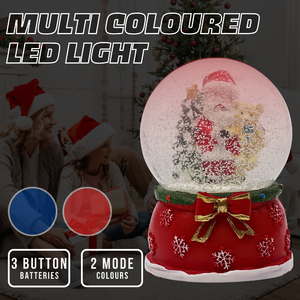 ลูกโลกหิมะคริสต์มาสพร้อมไฟ LED, ลูกโลกหิมะซานตาคลอสคริสต์มาส, ลูกโลกหิมะซานตาคลอสแก้วสำหรับเป็นของขวัญ - Product Image 4