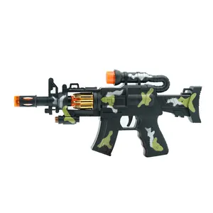 Customizable Hot sale electric toy gun sound and light submachine gun children toy boy rifle glow vibration camouflage