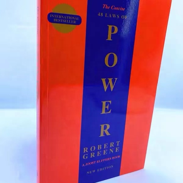 The concise 48 laws of power educational custom softcover novel english learning books for adults printing book wholesale