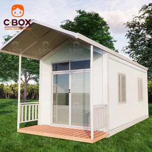 Cbox Vente en gros de maisons préfabriquées modulaires, résidence de camp, bâtiment de bureau moderne, hôtel, mini-maisons, toit en pente, maison conteneur détachable - Product Image 4