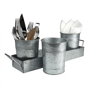 Decorative Metal <b>Utensil</b> Holder Customized Size Designer Flatware Caddy Classic Stylish New <b>Utensil</b> Holder - Product Image 1