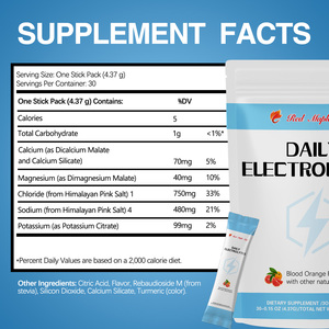 ผงอิเล็กโทรไลต์แบบซองสำหรับดื่มทุกวัน - สูตรอิเล็กโทรไลต์ขั้นสูงเพื่อการฟื้นฟูหลังออกกำลังกายและสมรรถภาพการกีฬา - Product Image 4