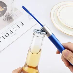 2024 New Design Multi-function Reusable Telescopic Metal Straw with Bottle Opener