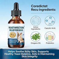 Gouttes OEM/ODM pour chiens contre les infections à levures - Réduit les irritations et l'inflammation - Soulagement apaisant des démangeaisons, traitement des infections auriculaires