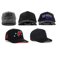 En Stock, Envío Rápido, Gorras Deportivas Vintage de Sarga Oxford con Letras Personalizadas, Gorras de 5 Paneles de Gamuza en Caja