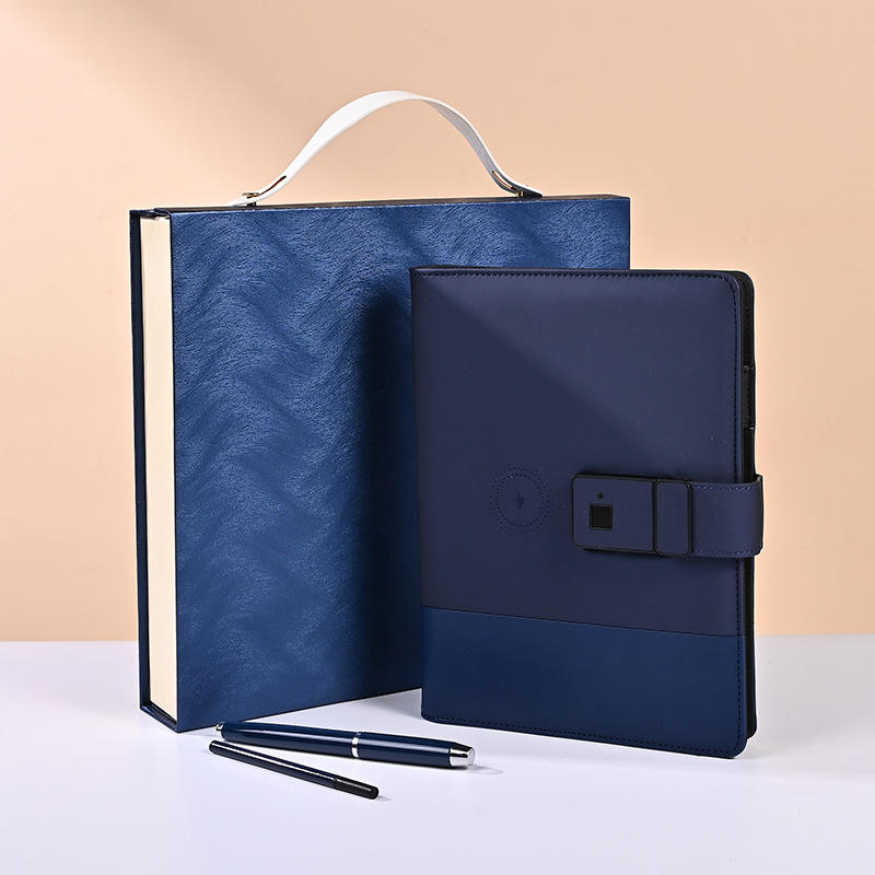 Emballage de boîte-cadeau bleu foncé