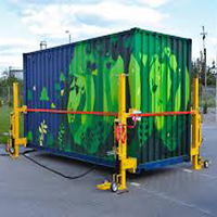 Système de levage de conteneurs HCIC qualifié ISO 9000, vérin hydraulique de levage de conteneurs d'expédition