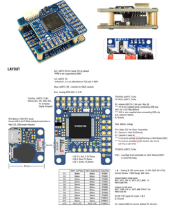 เครื่องควบคุมการบิน F405-WMN matek STM32F405RGT6 W/ Baro OSD blackbox กระแส132A 2-6S 31x26x16.5mm โดรนแบบปีกคงที่ - Product Image 4