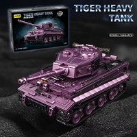 12GO 97008-09 Tanque Mediano Alemán de la Segunda Guerra Mundial Panther IV Ausf. Modelo G con Figuras, Bloques de Construcción, Juguetes, Regalos para Niños, Sets de Bloques de Construcción