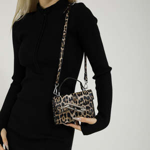 Bolso de Hombro Diagonal de Piel Sintética para Mujer, Estilo Moderno 2026, Bolso de Mano con Estampado de Leopardo para Mujer, Venta al por Mayor - Product Image 1