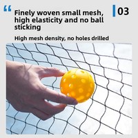 Système de filet de pickleball portable 2-en-1 de haute qualité, hauteur réglable, robuste, 1,5 m, pour entraînement intérieur/extérieur, en polyester, facile à transporter