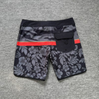 Shorts de plage et de surf pour hommes, séchage rapide, respirants, imperméables, taille mi-haute, imprimé floral, en toile, avec cordon de serrage, style décontracté