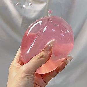 Pelota Antiestrés de Cristal <span class=keywords><strong>Rosa</strong></span> con Forma de Manzana Grande, Textura de <span class=keywords><strong>Vaselina</strong></span> Moldeable, Hecha a Mano - Product Image 4
