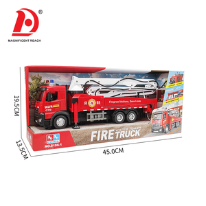 <span class=keywords><strong>Camion</strong></span> de pompage à béton HUADA, jouet de construction à friction, véhicule de <span class=keywords><strong>pompier</strong></span> à pulvérisation d'eau inertielle, à pousser et tirer - Product Image 6