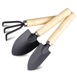 RUIPU Mini 3-Piece <b>Garden</b> <b>Tool</b> <b>Set</b> Wooden Handle Iron Head For Planting Flowers Succulents Home Use - Product Image 4