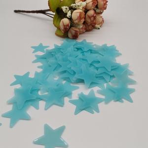 Paquete de 100 Piezas de Adhesivos de Pared de Estrellas Luminosas Fluorescentes de Plástico que Brillan en la Oscuridad de 3 cm para Niños - Product Image 6