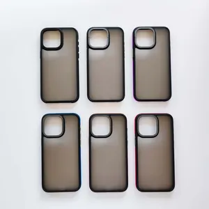 Sarung ponsel seri Xuncai dua warna, pelindung ponsel datar seperti kulit untuk iPhone Samsung Xiaomi 2608