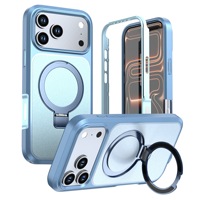 Étui pour iPhone 18 Pro Max avec protection 360° ° Étui de protection robuste antichoc avec béquille rotative pour iPhone 17 Pro Max
