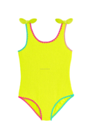 Maillots de bain personnalisés pour enfants et adolescents, ensemble bikini brodé résistant au chlore pour enfants, fabricant 2026, vente en gros