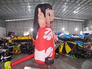 Modelo Inflable <span class=keywords><strong>Gigante</strong></span> Personalizado de la Personaje de Dibujos Animados <span class=keywords><strong>Lilo</strong></span>, Personaje Inflable para Promoción de Festivales - Product Image 3